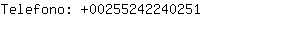 Telefono: 0025524224....