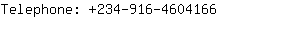 Telephone: 234-916-460....