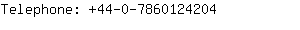 Telephone: 44-0-786012....