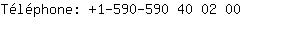 Tlphone: 1-590-590 40 0....