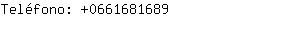 Teléfono: 066168....
