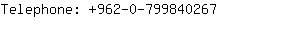 Telephone: 962-0-79984....