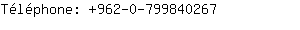 Tlphone: 962-0-79984....