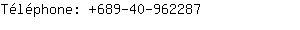 Tlphone: 689-40-96....