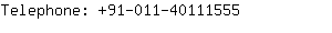 Telephone: 91-011-4011....
