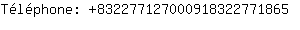 Tlphone: 83227712700091832277....