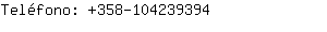 Teléfono: 358-10423....