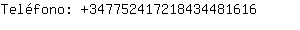 Telfono: 34775241721843448....