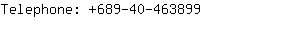 Telephone: 689-40-46....