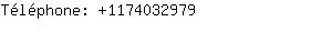 Téléphone: 117403....