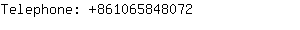 Telephone: 86106584....