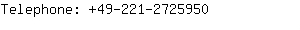 Telephone: 49-221-272....