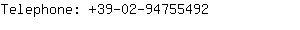 Telephone: 39-02-9475....