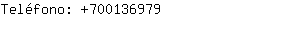 Teléfono: 70013....
