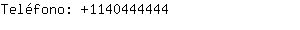 Teléfono: 114044....