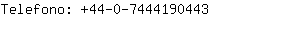 Telefono: 44-0-744419....