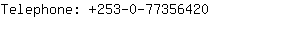 Telephone: 253-0-7735....