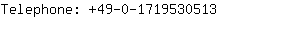 Telephone: 49-0-171953....