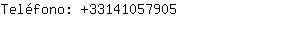 Teléfono: 3314105....