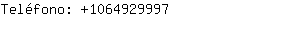 Teléfono: 106492....
