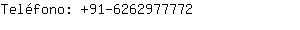 Teléfono: 91-626297....