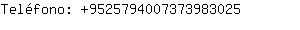Telfono: 952579400737398....