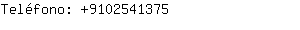 Teléfono: 910254....