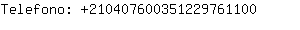 Telefono: 21040760035122976....