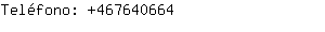 Teléfono: 46764....