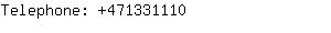 Telephone: 47133....