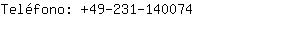 Telfono: 49-231-14....