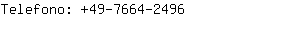 Telefono: 49-7664-....