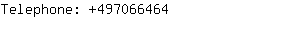 Telephone: 49706....