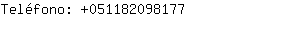 Teléfono: 05118209....