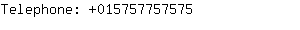 Telephone: 01575775....