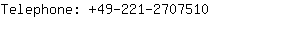 Telephone: 49-221-270....