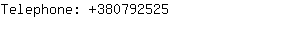 Telephone: 38079....