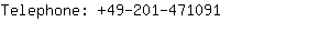 Telephone: 49-201-47....