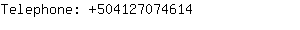 Telephone: 50412707....