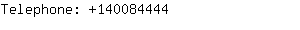Telephone: 14008....
