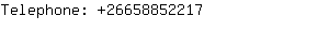 Telephone: 2665885....