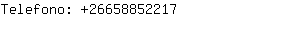 Telefono: 2665885....