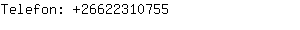 Telefon: 2662231....