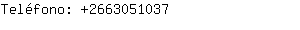 Teléfono: 266305....