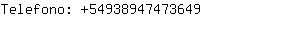 Telefono: 5493894747....