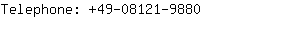 Telephone: 49-08121-....