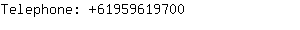 Telephone: 6195961....