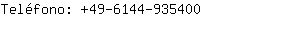 Teléfono: 49-6144-93....