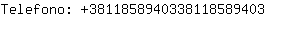 Telefono: 381185894033811858....