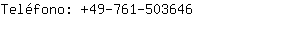 Teléfono: 49-761-50....